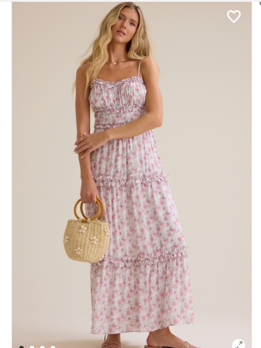 Greer Floral Ruffle Maxi Dress